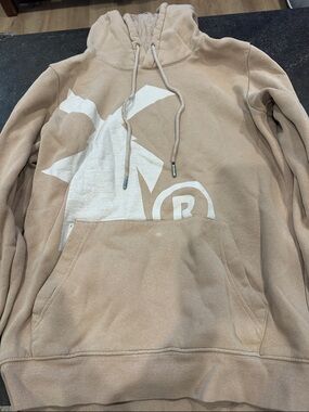 Dutch Bros Beige Hoodie with White Logo